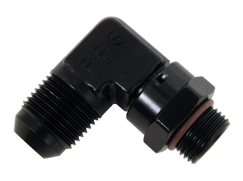 90 Degree Fragola -10AN x 3/4-16 (8) Swivel - Black