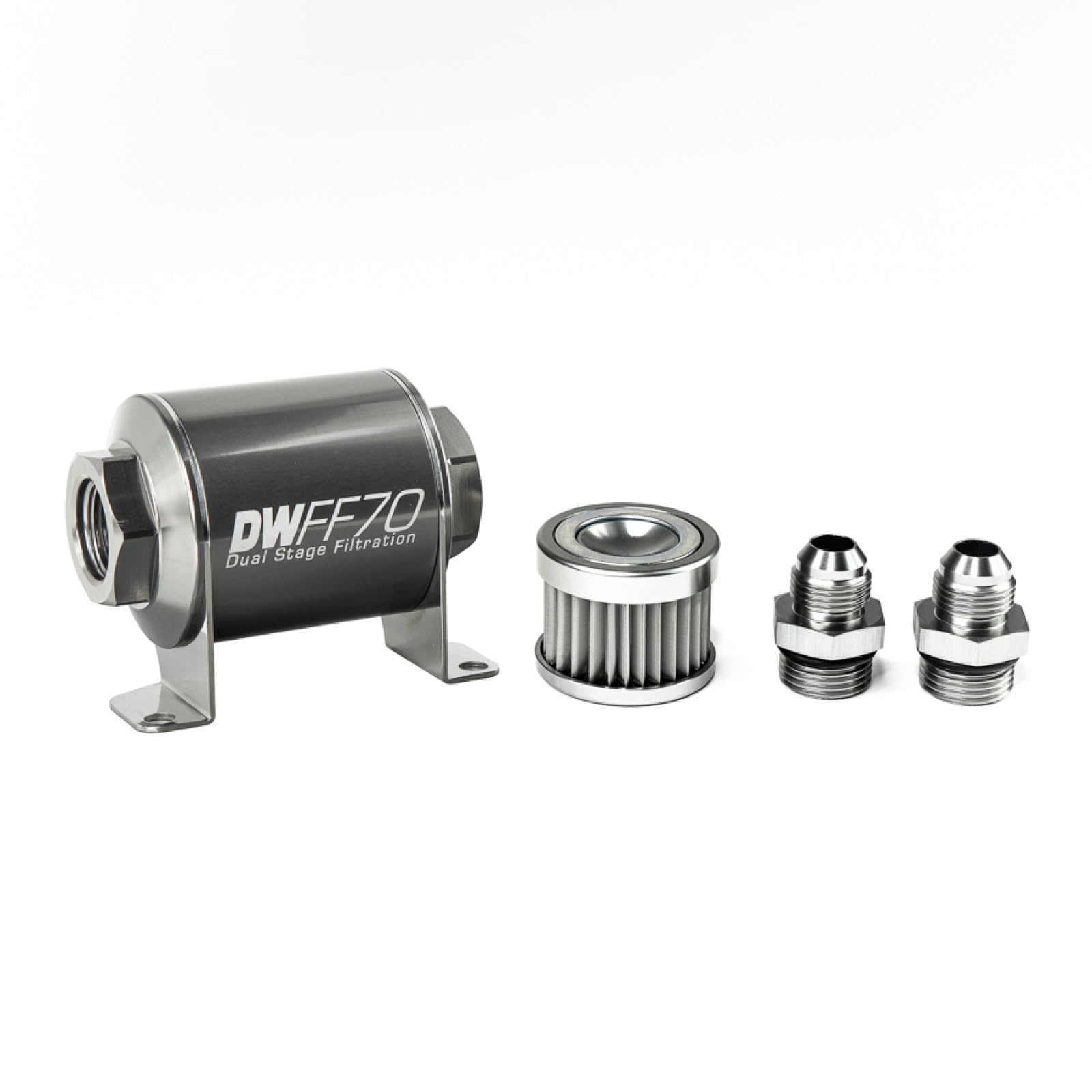 in-line DeatschWerks Fuel Filter and housing kit (8-03-070-005K-8)