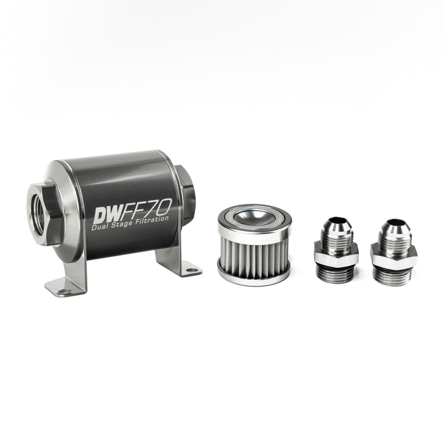 in-line DeatschWerks Fuel Filter and housing kit (8-03-070-005K-8)