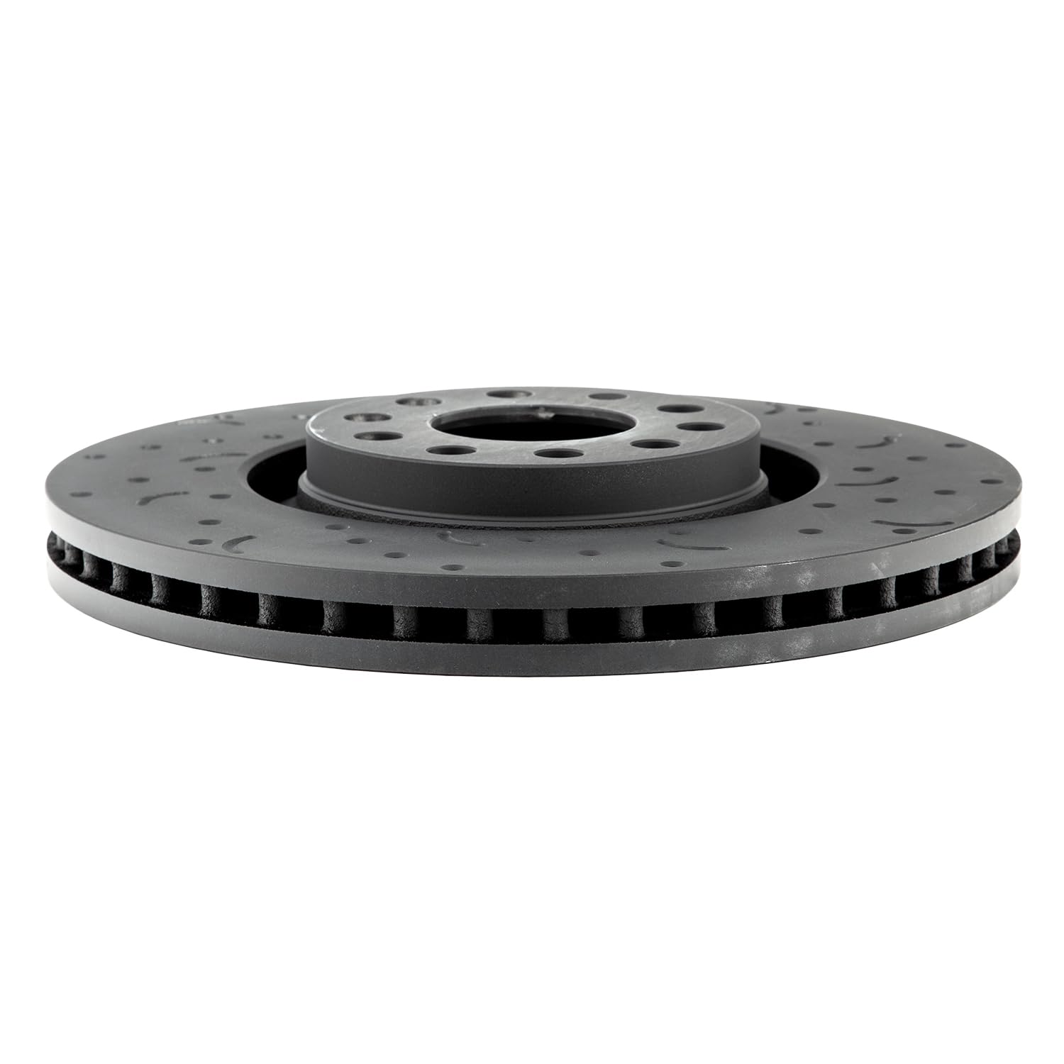 Talon Cross-Drilled and Slotted Vented Rotor, Hawk Performance Brakes, 12.6 in. Diameter, 1.82 in. Height
