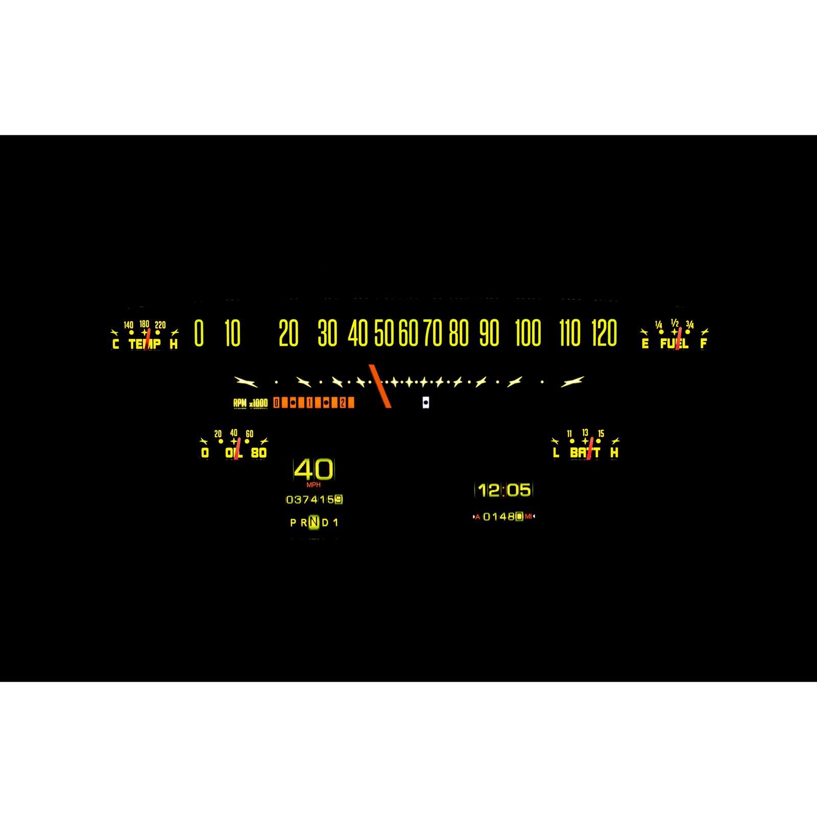 Retrotech Gauge Instrument System Dakota Digital RTX-53F-PU-X Compatible with 1953-55 Ford Pickup