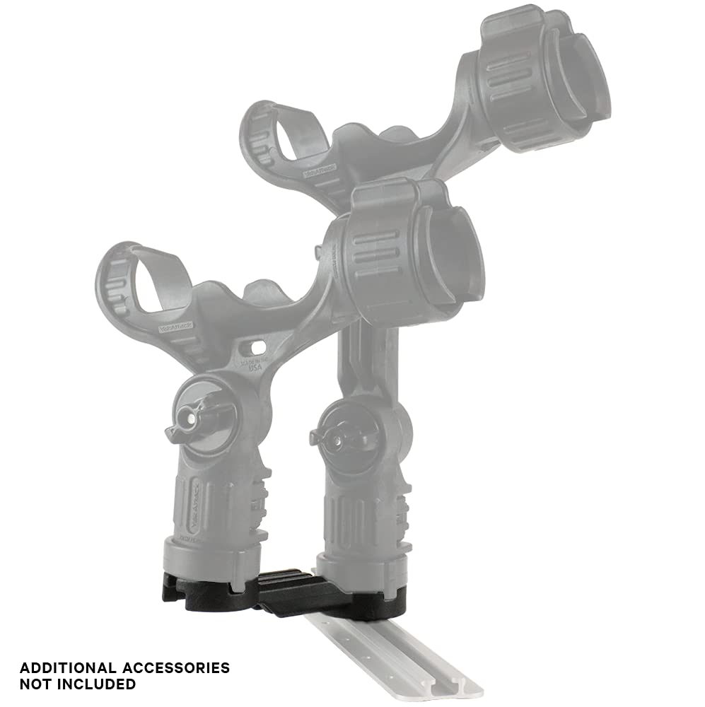 YakAttack Track Mount SideArm | Offset Kayak Accessory Extension for Paddle Holders, Rod Holders & Camera Mounts | Compatible with MightyMount, GearTrac & Most Track Systems | Made in USA