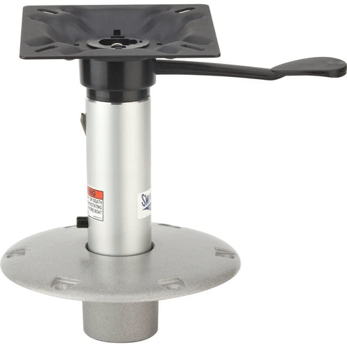 238 Series Attwood Seat Pedestal Kit, Boat Seat Pedestal, Satin Aluminum, 15 Inch Height