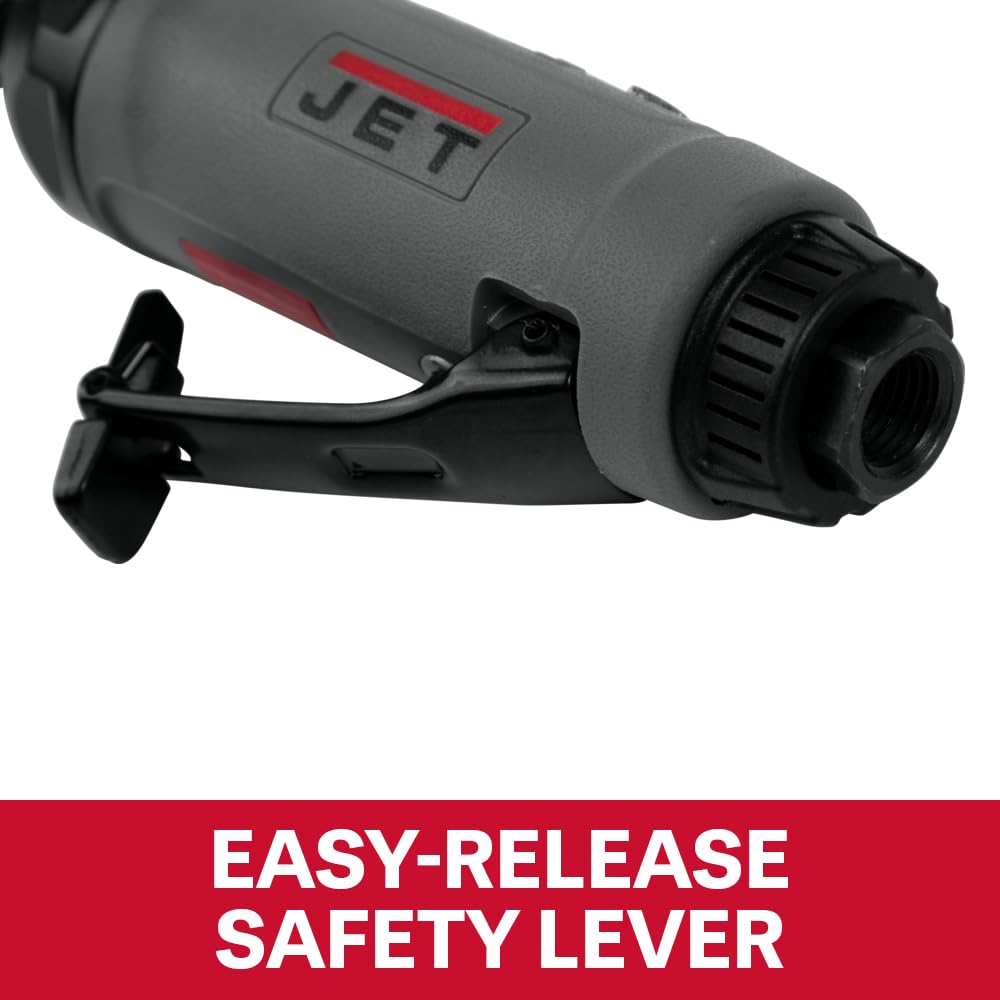 JET Pneumatic 1/4-Inch Straight Die Grinder, 25000 RPM, 1/3 HP (JAT-419)