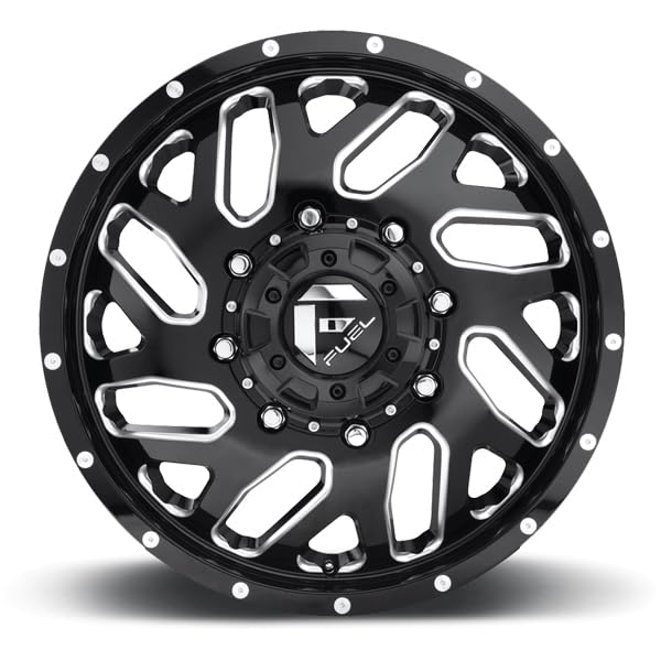 FUEL OFF-ROAD 22X8.25 TRITON 8X210 8.76 105mm GLOSS BLACK MILLED - D581228293