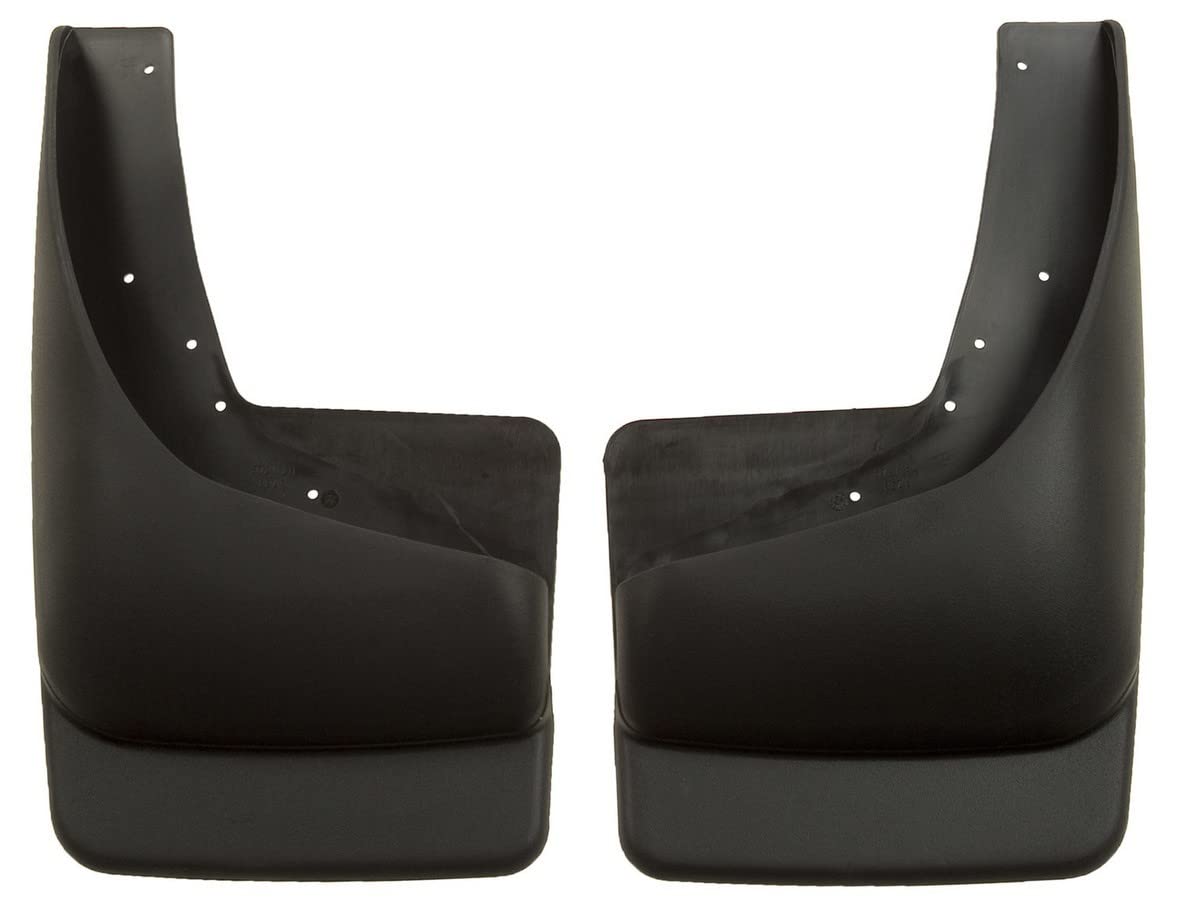Rear Mud Guards - Husky Liners | 1999-2006 Chevrolet Silverado/GMC Sierra 1500, 2500/3500 w/OEM Fender Flares (Fits 2007 Classic Body ONLY), Rear Set - Black, 2 Pc. | 57211