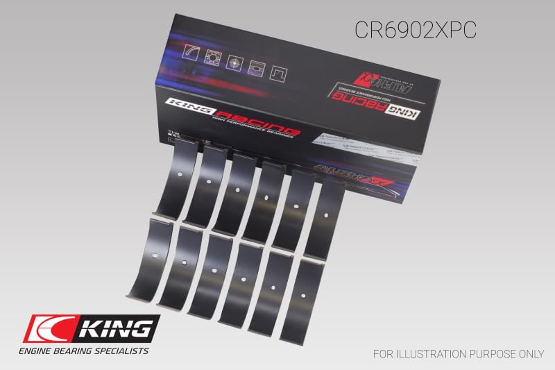Nissan VQ35HR/VQ37VHR/VR30DTT King Engine Bearings (Size STD) pMaxKote Rod Bearing Set (CR6902XPC)