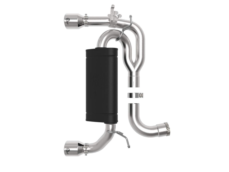 MACH Force-XP aFe Power 3 IN to 2-1/2 IN 304 Stainless Steel Axle-Back Exhaust Polished