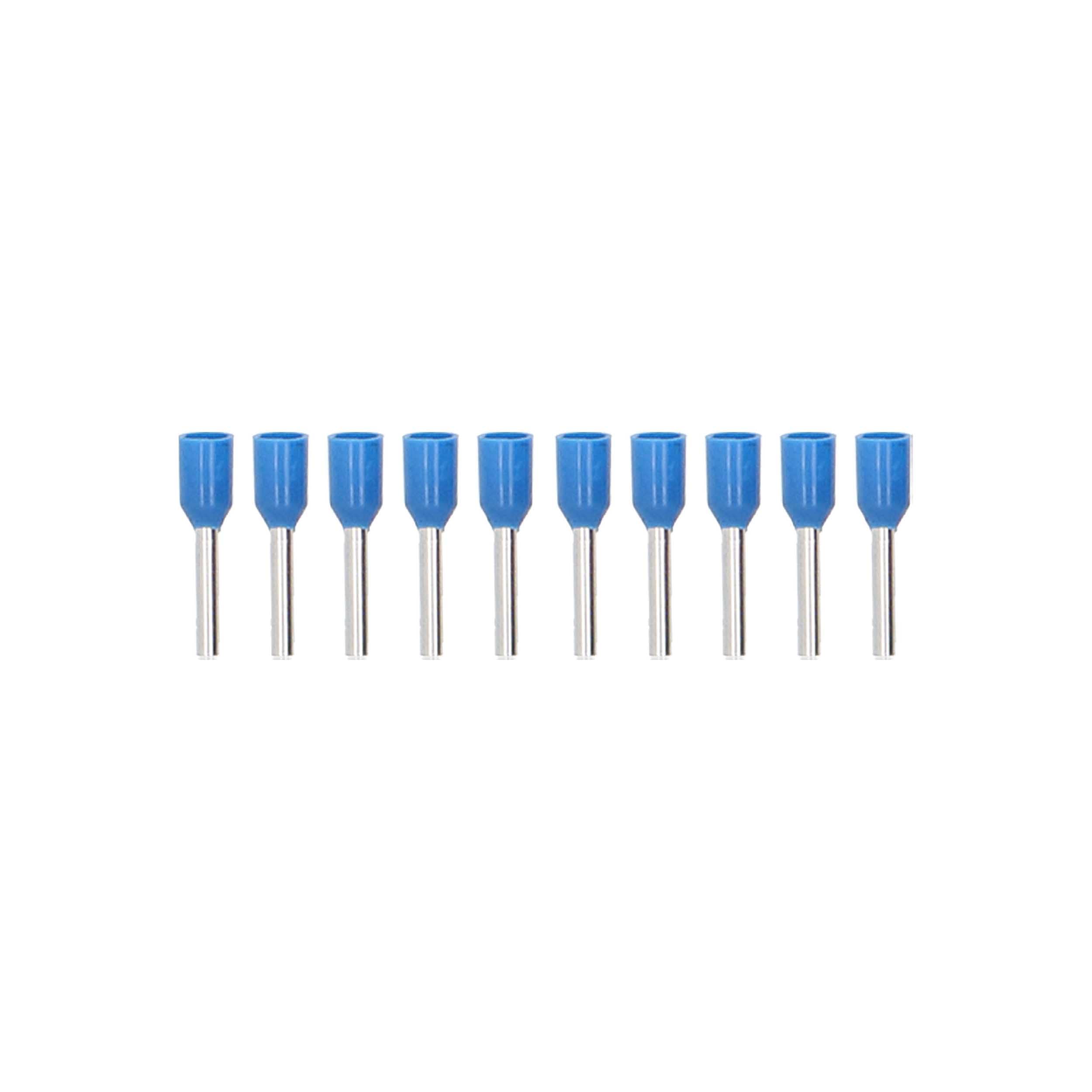 10-Piece Blue Metra Brands 16/18GA Ferrules - Refill Pack