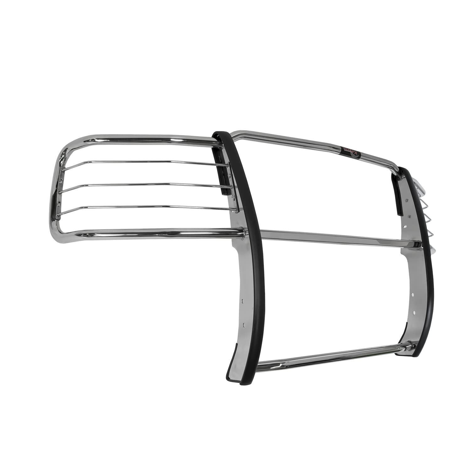 Grille Guard TrailFX E0033S with Brush Guard for Chevrolet Silverado 1500 2014-2018 Polished Stainless Steel 1-Piece Grill Guard