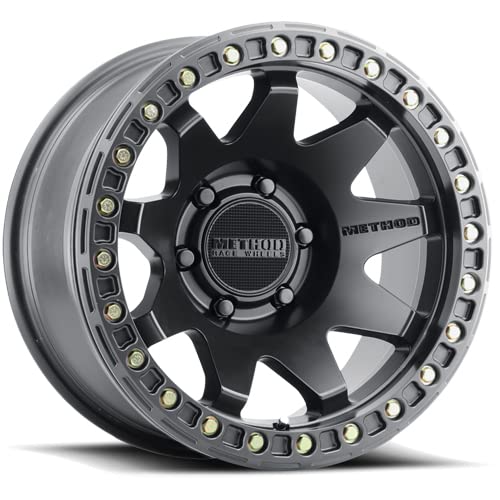 Black Method Race Wheels 108 Wheel with Matte (17 x 9. inches /6 x 5 mm, -44 mm Offset)