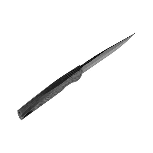 Recondo FX SOG Professional Fixed Blade Duty Knife | Straight Edge, Stainless Steel Blade, Overmolded Rubberized Grip, Black