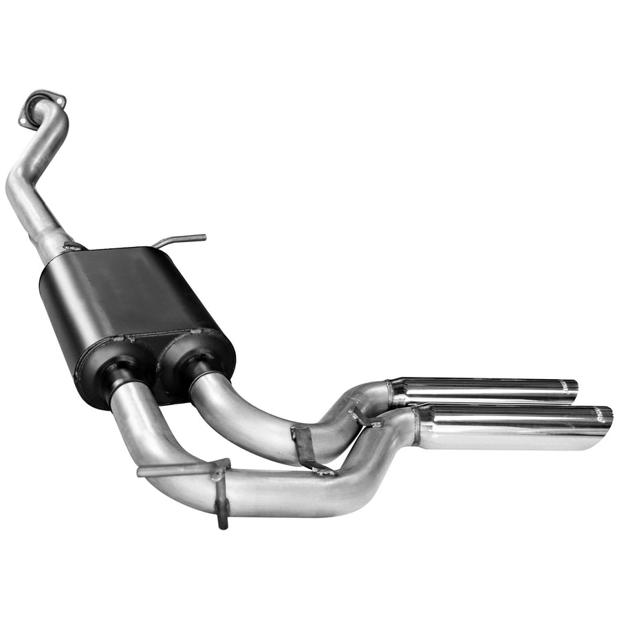 American Thunder Flowmaster 17395 Cat-Back Exhaust Kit 3 Inch Aluminized Steel 3 Inch Stainless Tips Compatible with 1999-2007 Classic Chevy Silverado GMC Sierra 1500 4.8L 5.3L Extended Cab Short Bed