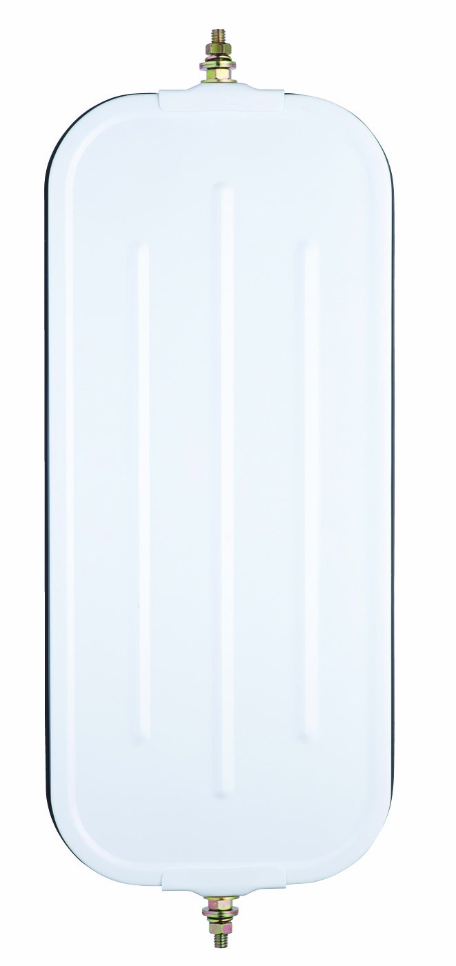 West Coast Fit System RH072W 7" x 16" White Ribbed-Back Mirror Head