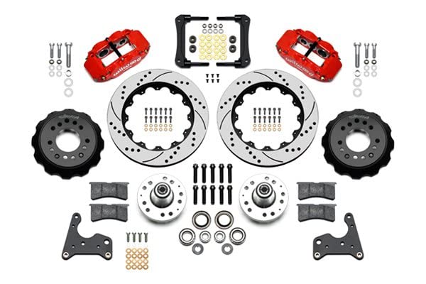 Front Hub Kit FNSL6R, 14.00", Drill, Red