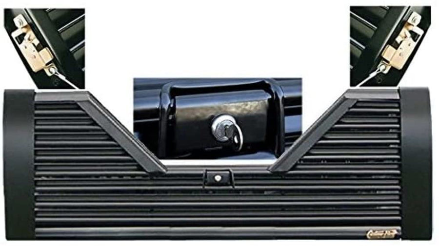 Custom Flow Advance Mfg V-EL17 5th Wheel Vented Tailgate,Black powdercoat