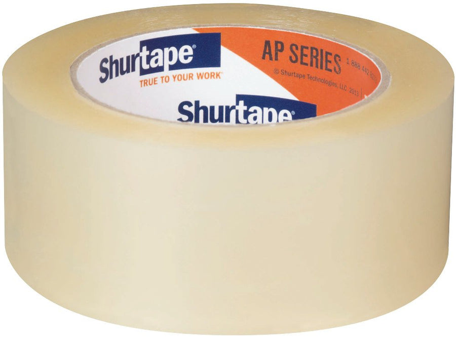 Shurtape AP 201 Shipping and Medium Duty Packaging Tape, Clear, 48mm x 100 Meter Roll, 6-Pack (232518)
