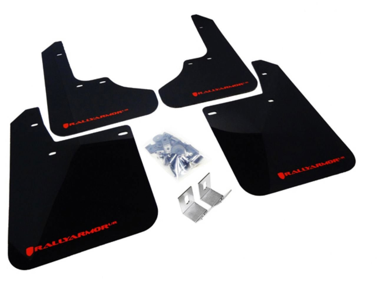 Rally Armor Black, Red MF2-UR-BLK/RD Mud Flap with Logo (1993-2001 Subaru Impreza UR), 1 Pack