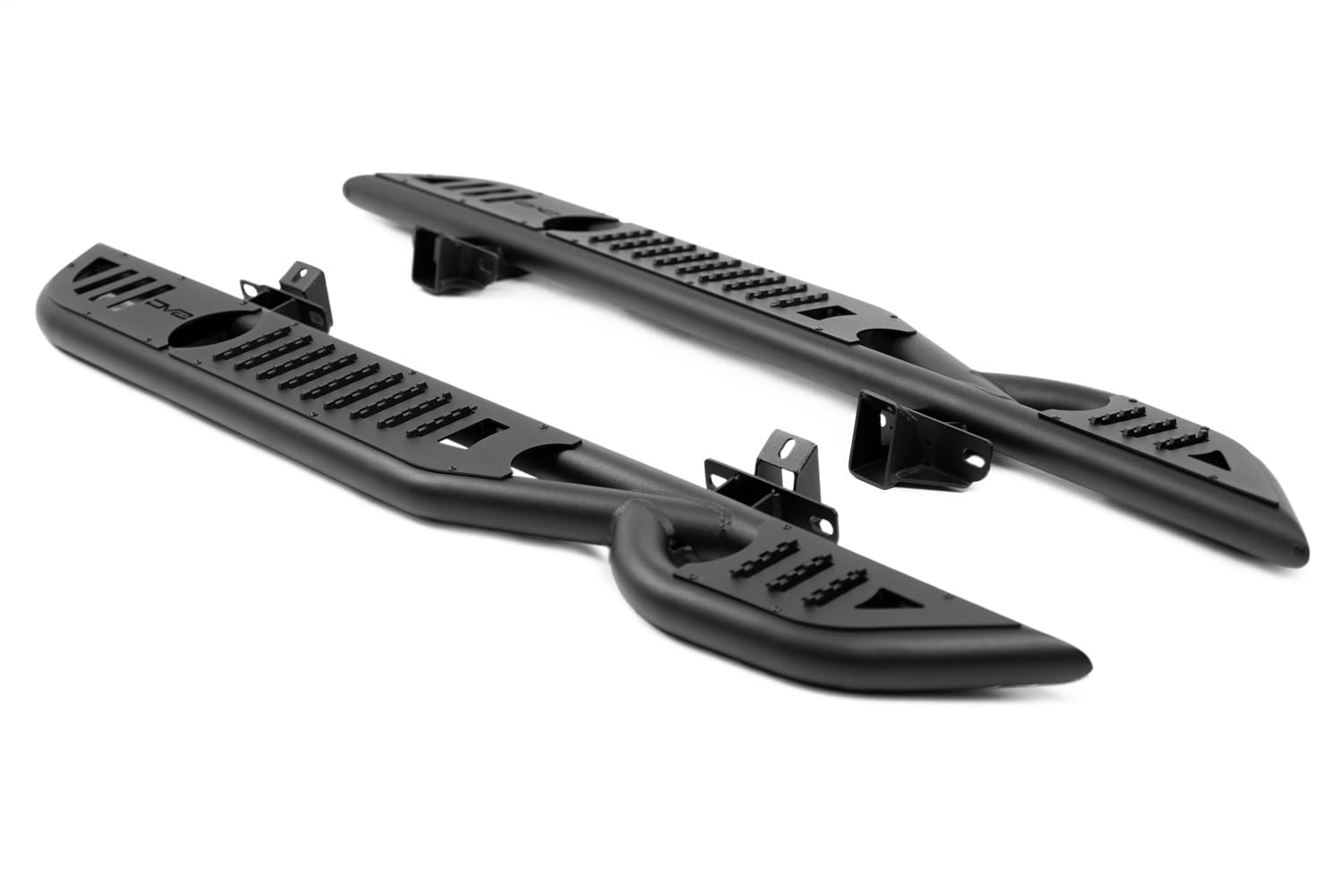 DV8 Offroad 2-Door OE Plus Side Steps for 2021-2025 Ford Bronco | Body/Pinch Weld Mounted Steps | Offers Protection from Light Trail Debris | Multi-Mount Design for Increased Support