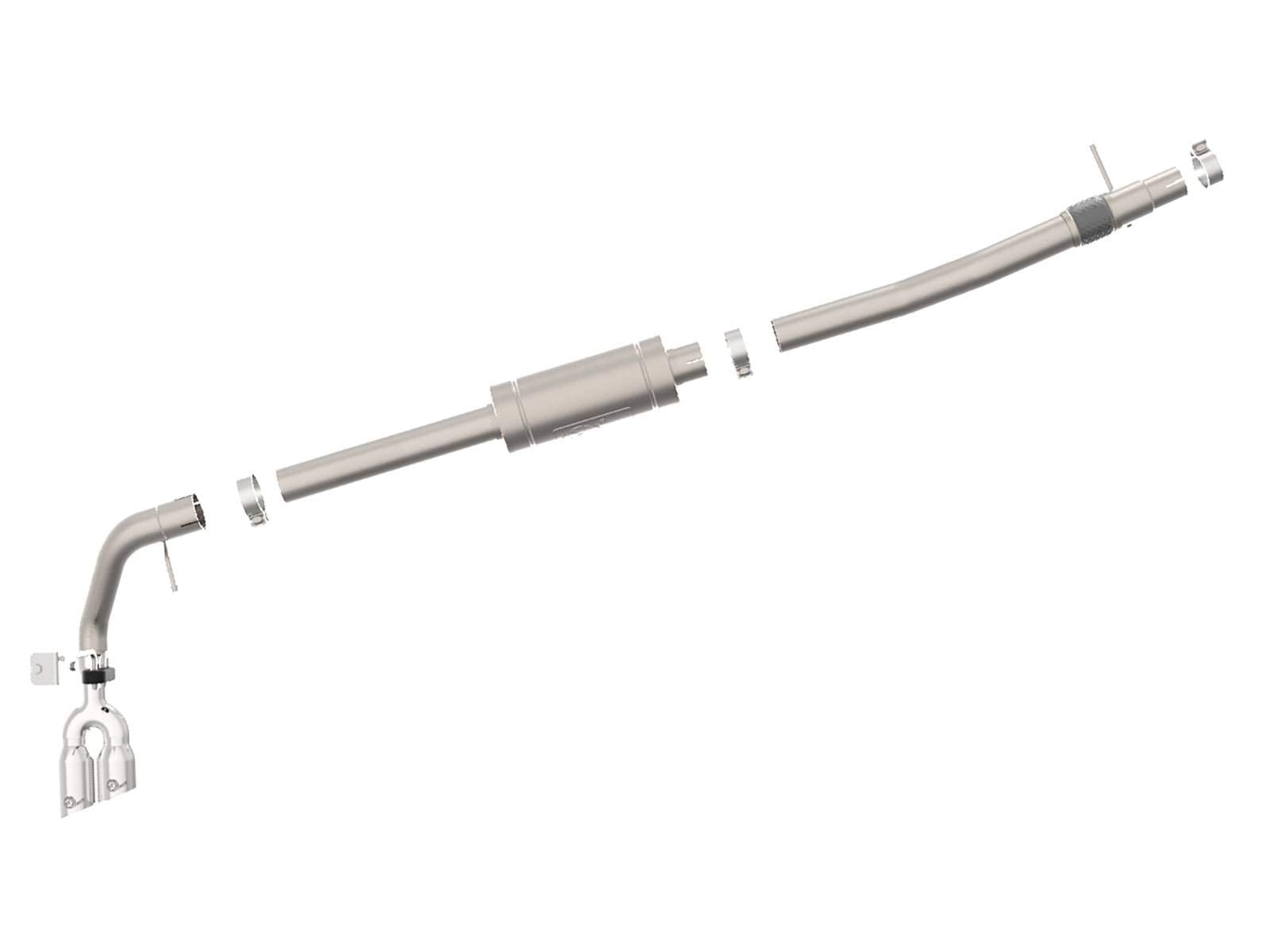 Rebel Series aFe Power 49-33111 3" 304 Stainless Steel Cat-Back Exhaust System