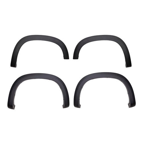 TrailFX Fender Flares OE Style Fits Chevrolet Silverado 1500 2019-2025 Black Smooth Paintable Polypropylene Set of 4 with Stainless Steel Hardware TrailFX TFC3005OE