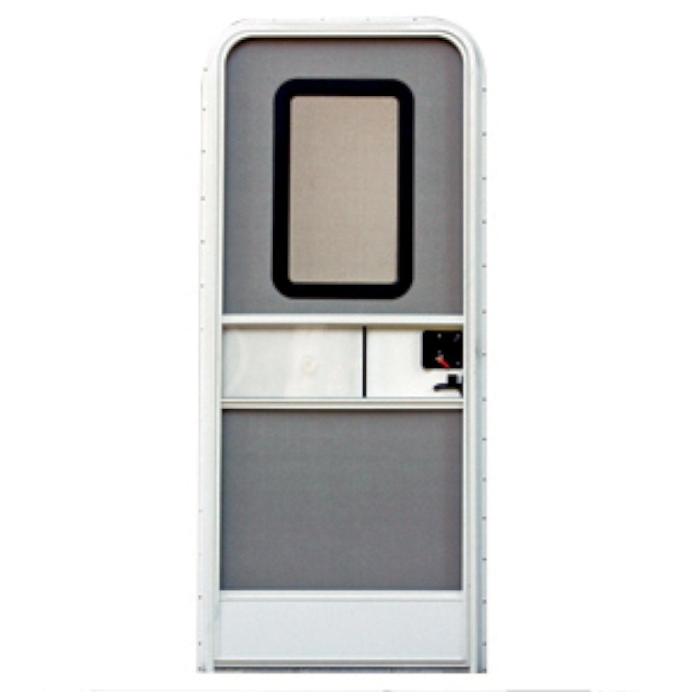 30" x 72" Polar White AP Products 015-217720 Right Handed Square Entrance Door