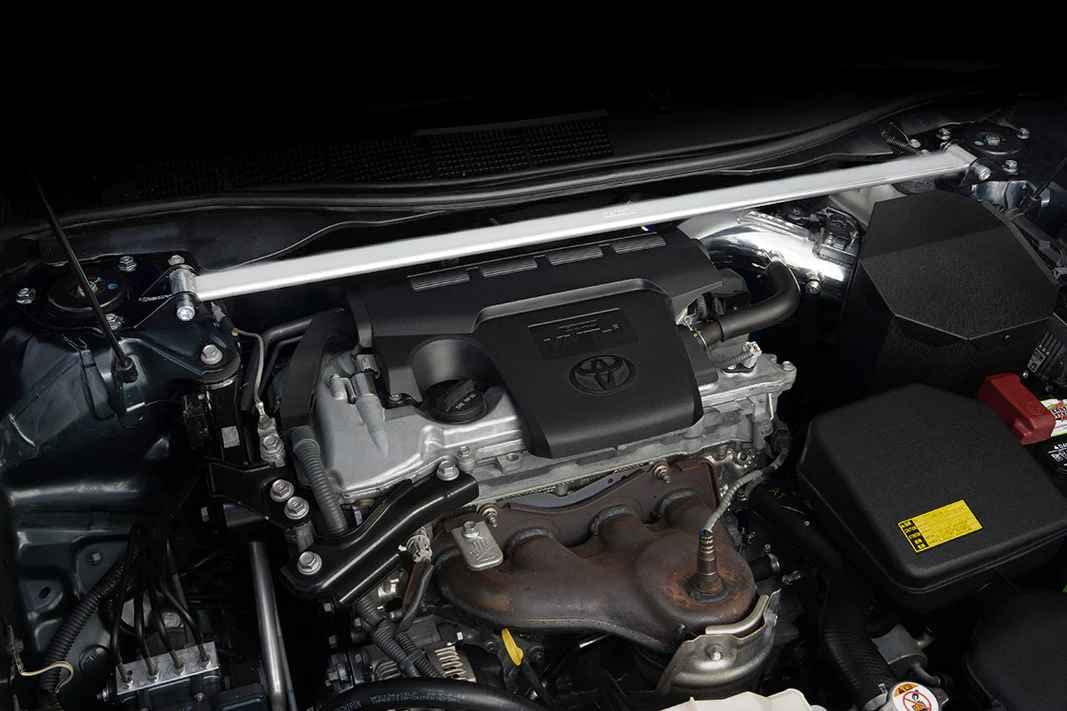 Performance HPS Polished Front Strut Bar Tower Brace Compatible for 2012-2014 Toyota Camry 2.5L, 42-102P