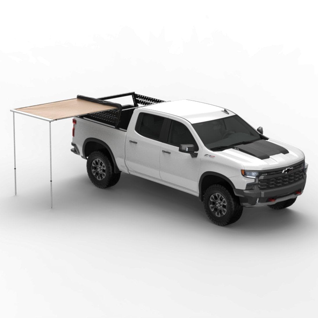 Tuff Stuff TS-AWN-RT-4.5 Overland Roof Top Awning, 4.5′ X 6′