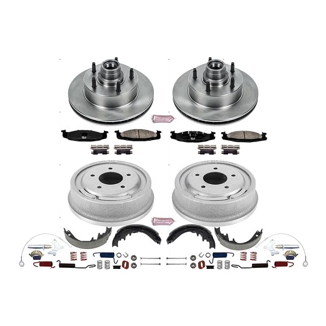 Power Stop Autospecialty KOE15091DK Front and Rear Replacement Brake Kit-OE Brake Drums & Ceramic Brake Pads