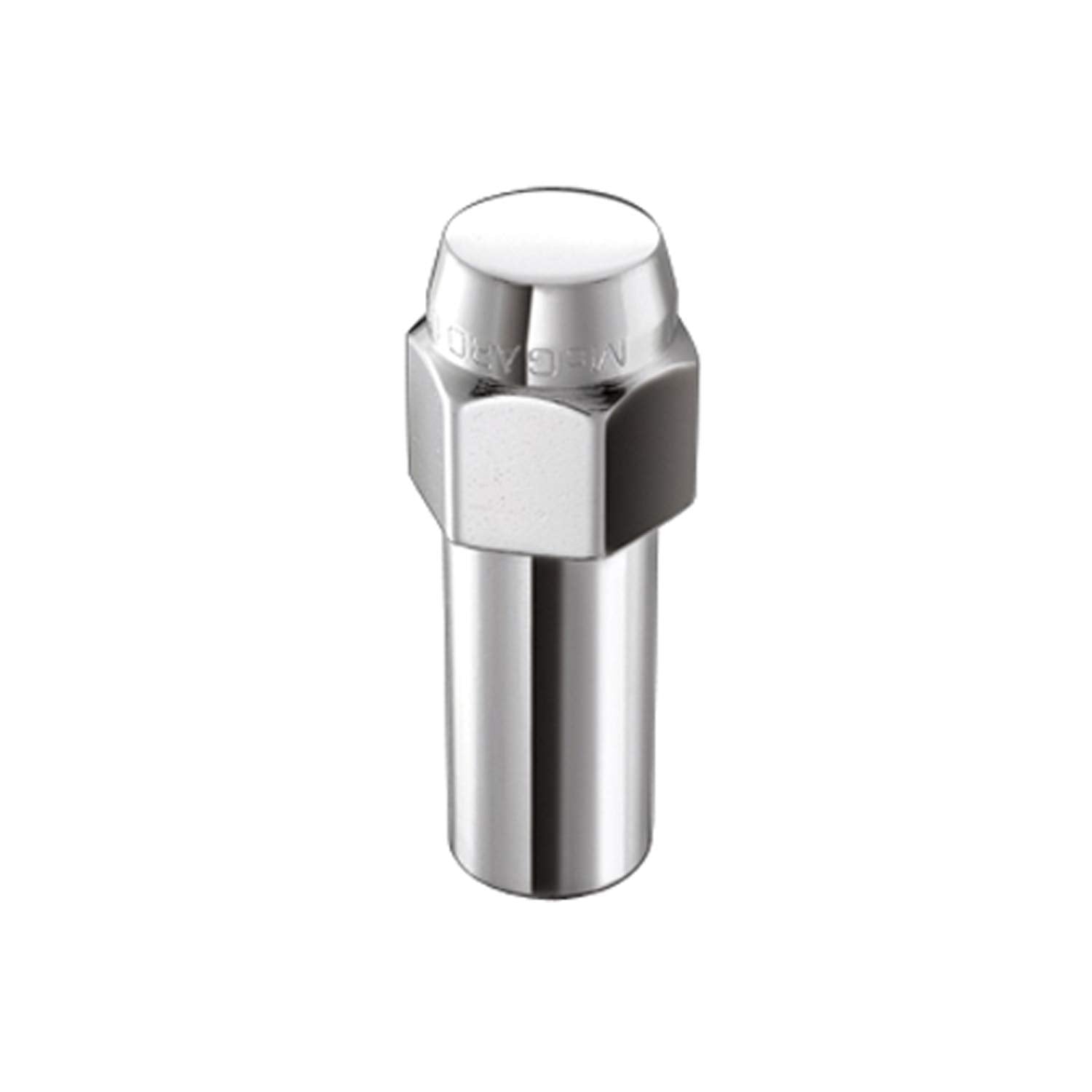 69314 McGard Chrome (1/2" - 20 Thread Size) 1.365" Extra Long Shank Style Lug Nut, (Box of 100)