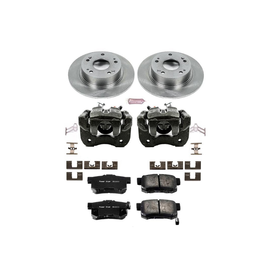 Power Stop KCOE2391 1-Click OE Replacement Brake Kit with Calipers For Acura TSX 2004-2008, Honda Accord 2003-2007 [Model Specific]