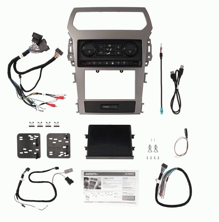Metra Electronics - Turbo Tactile Ford Explorer 11-15(w/sngl-zone climate cntrl) (99-5852CH) Metra Radio Install kits