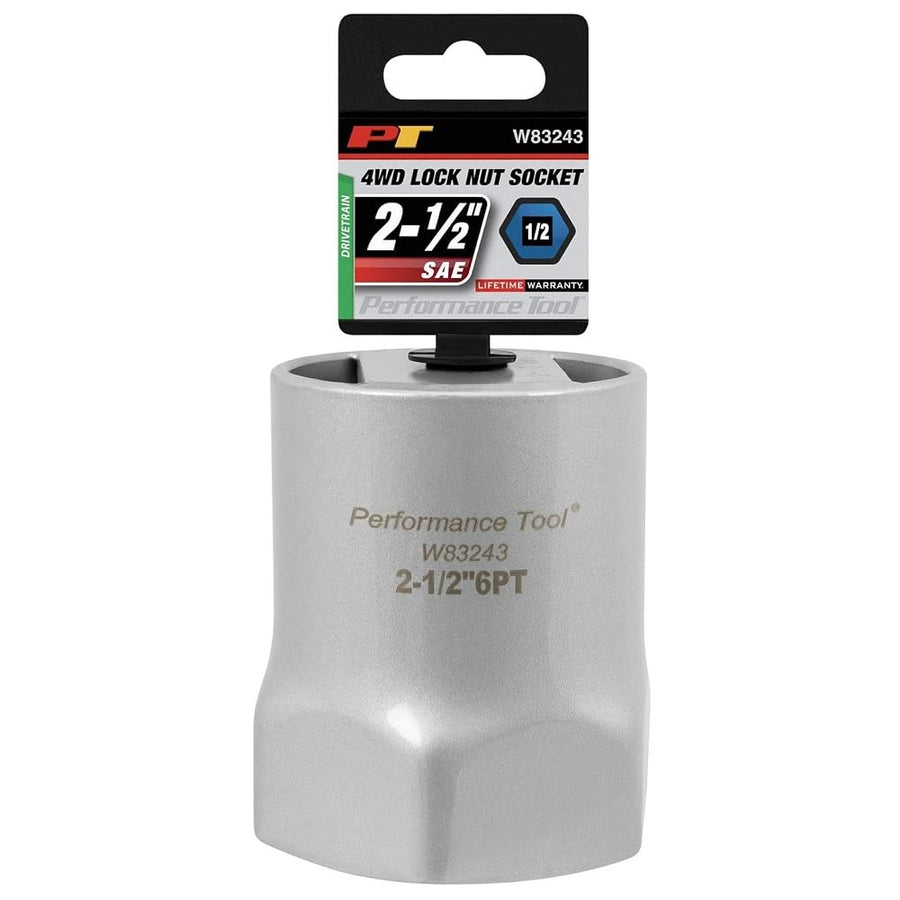 W83243 Performance Tool 1/2-Inch Drive Hex Lock Nut Socket, 2-1/2-Inch