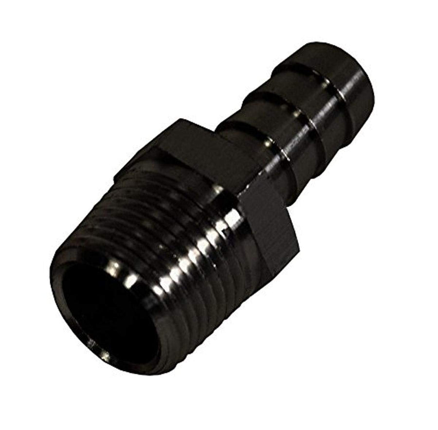 3/8" NPT Male Derale x 3/8" Straight Hose Barb Fitting