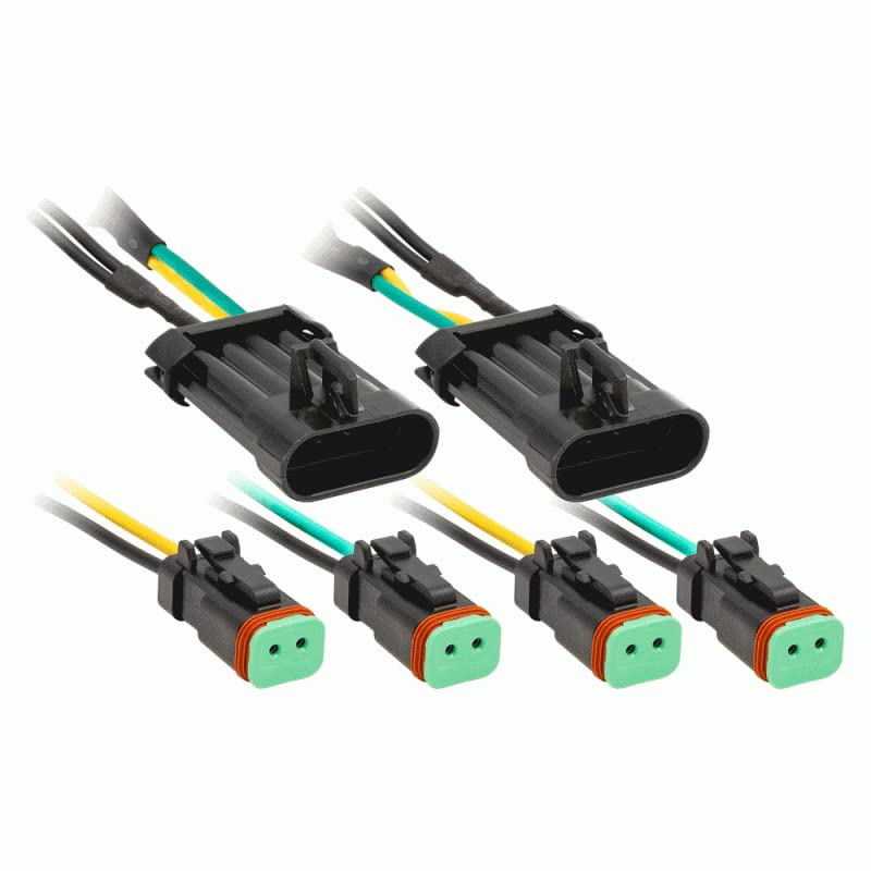 Polaris Headlight Adapter Harness w/Stock LED Lights (MPS-RZRHLH1) Metra Electronics Powersports Products