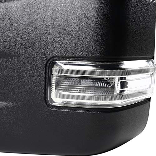 2004-2006 Ford F-150 Heated, Power Adjustable, & Manual Extendable Towing Mirrors w/ Clear Lens LED Turn Signal Lights