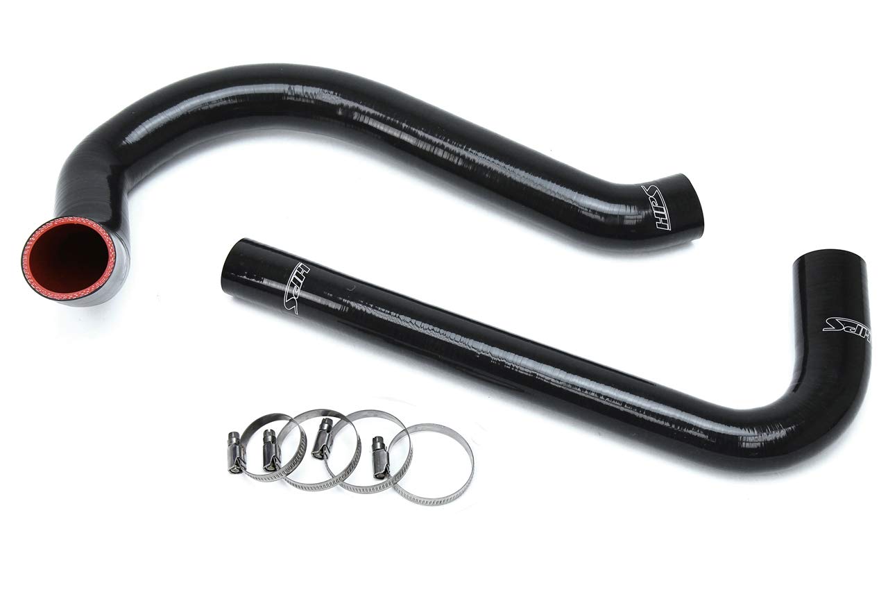 Silicone Radiator Coolant Hose Kit HPS 57-1627-BLK, Black