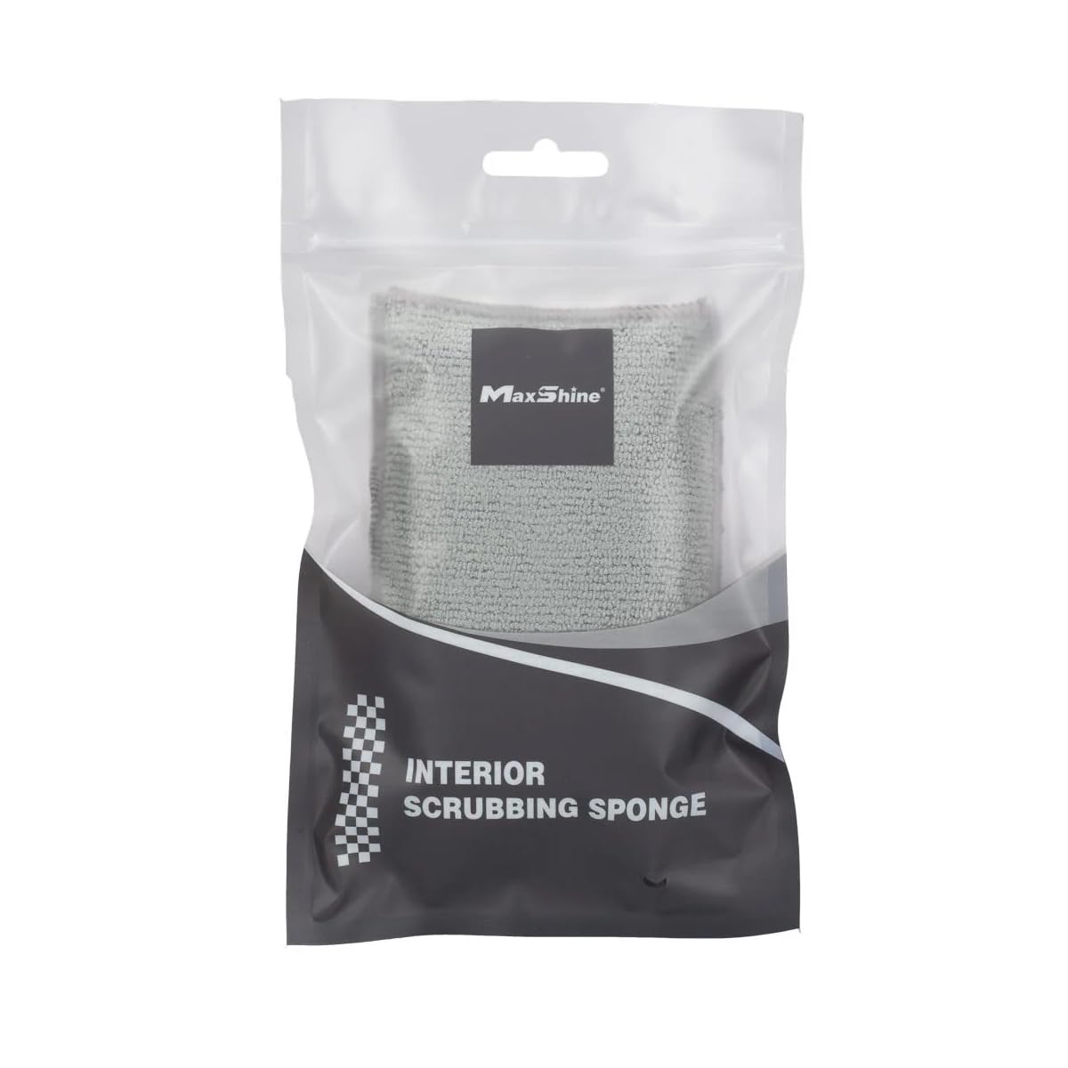 Maxshine Interior Scrubbing Sponge Duo Universal | Dual-Sided Bristle & Microfiber Pads for Deep Cleaning Leather, Vinyl, Plastic & Upholstery | Soft-Grip, Reusable, Ergonomic Design