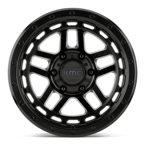 RECON KMC Wheels 17X9 6X5.54.53 -12mm SATIN BLACK - KM54079068712N
