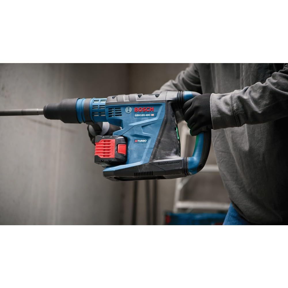 BOSCH PROFACTOR™ GBH18V-40CK27 18V Connected-Ready SDS-max® 1-5/8 In. Rotary Hammer with (2) CORE18V® 12 Ah High Power Batteries