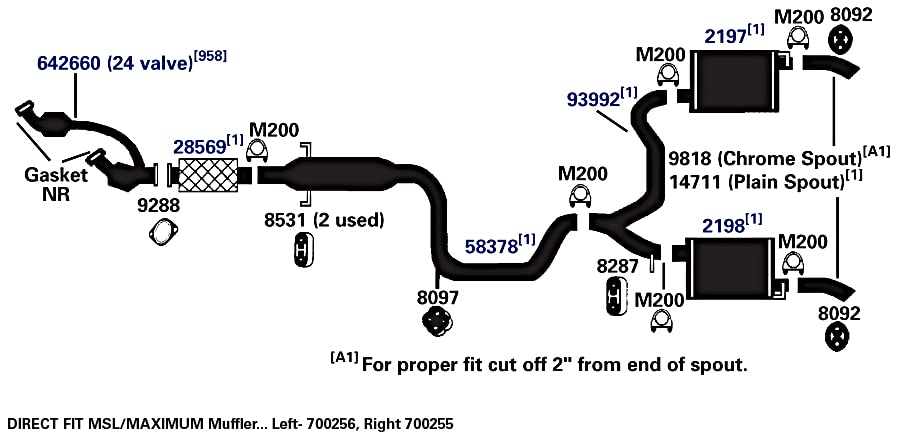 700255 AP Exhaust Products Muffler Exhaust