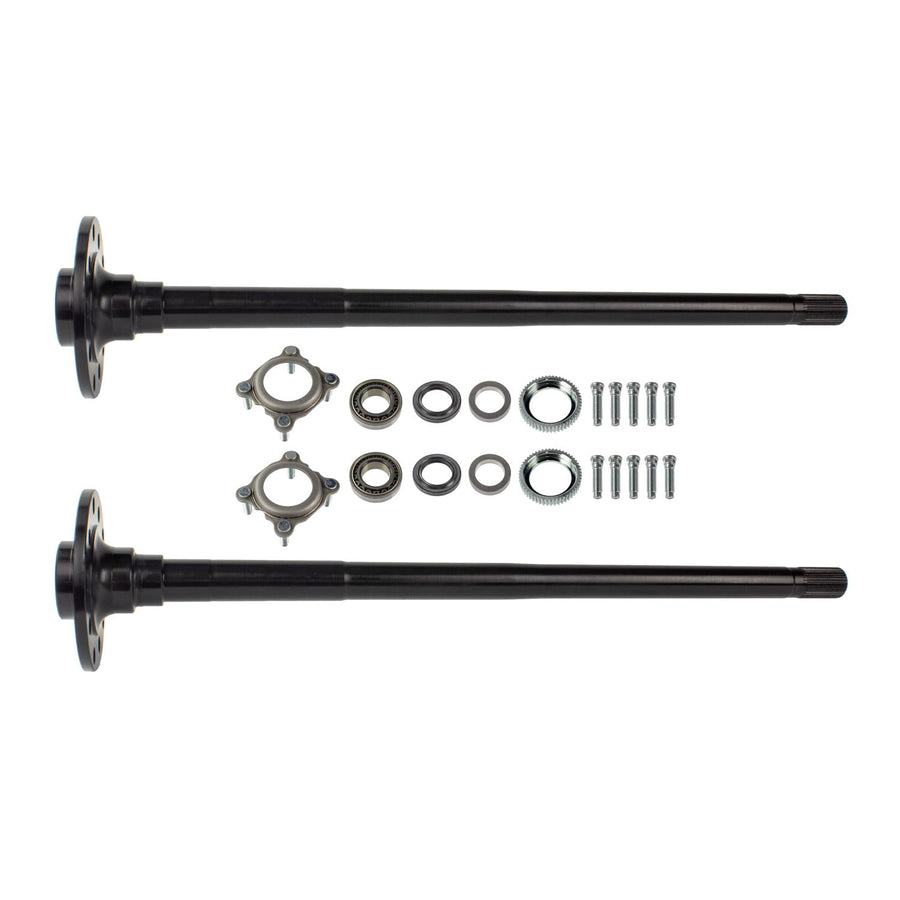 TEN Factory Drive Axle Shaft Assembly MG22157 for Dana 44 JK, 32 Spline, 5 x 5 and 5 x 5.5 Bolt Pattern, Chromoly Left & Right Axles - Fits Jeep Wrangler JK Rubicon, Replaces: G2 96-2052-3-32