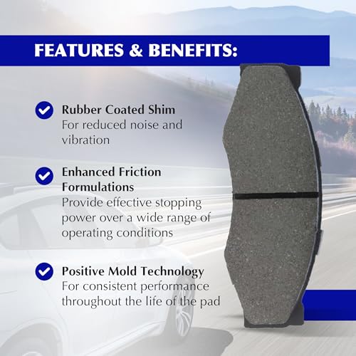 Premium Centric 301.09230 Automotive Front Brake Pads for Select Pontiac, Toyota Model Years
