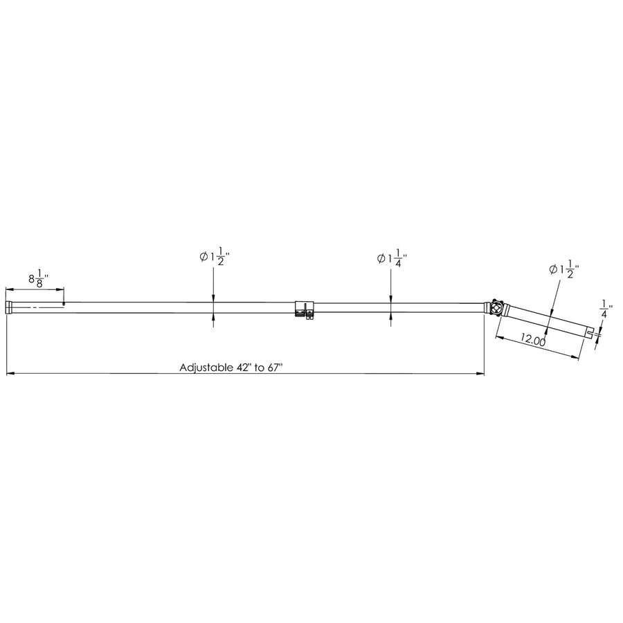 Telescopic TACO Marine Rod Holder Accessory for ShadeFin T10-3000-9