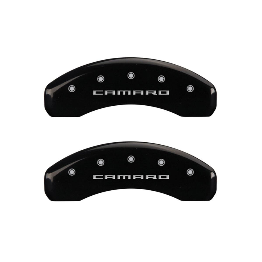 Camaro MGP Caliper Covers 14036SCA5BK Black Caliper Covers - Engraved Front & Rear44; Set of 4