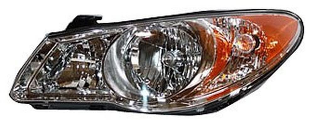 Left TYC Headlight Assembly Compatible with 2007-2009 Hyundai Elantra