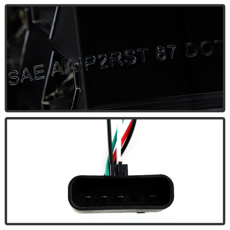 LED Tail Lights Black/Smoked Spyder Auto 5077981