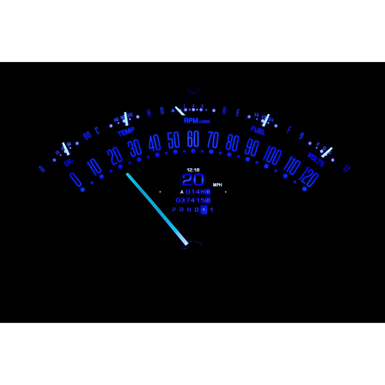 Dakota Digital Compatible RTX-55C-X with 1955-56 Chevy Car Retrotech Gauge Instrument System