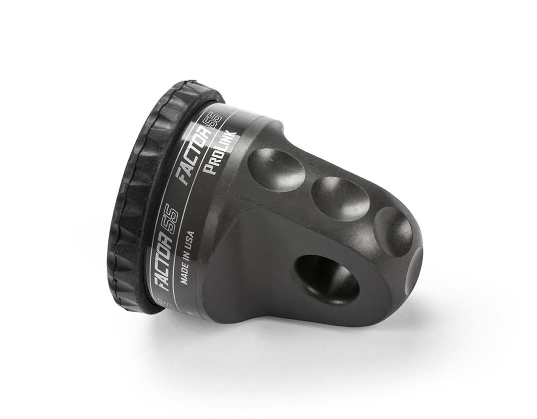Factor 55 Prolink 00015-06 Original Shackle Mount Replaces Winch Hook with a Stronger Shackle D Ring Mount Max Load Rating 16,000 lb. Ideal for 4x4 Off Road Adventures - Gray