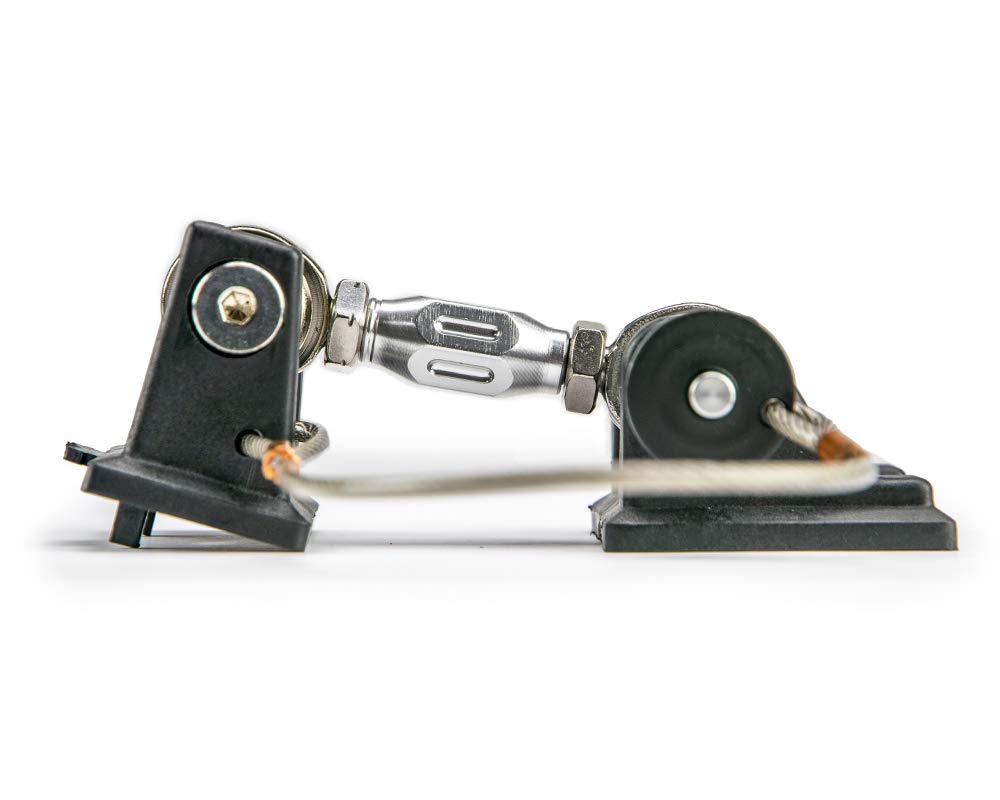 Hood Hold Down DV8 Offroad for the 2007-2018 Jeep Wrangler JK | Quick Release Push Pin | Adjustable Tensioning Turnbuckle | Steel & Billet Aluminum Construction